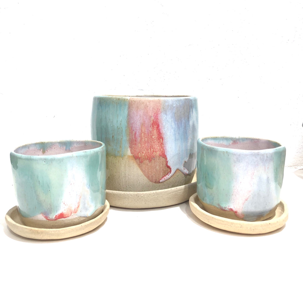 Daisy Cooper Handmade Ceramics - Planters #G - Rainbow
