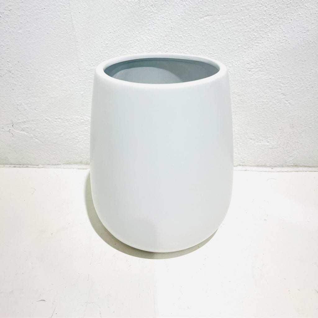 Taron Belly Pot - Matt white