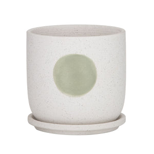 Rocio Pot - green/white