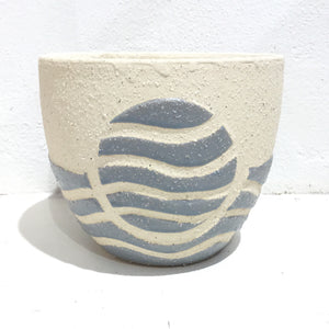 Globe ceramic pot