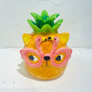 ‘Tropicana Cat’ Pineapple Vase