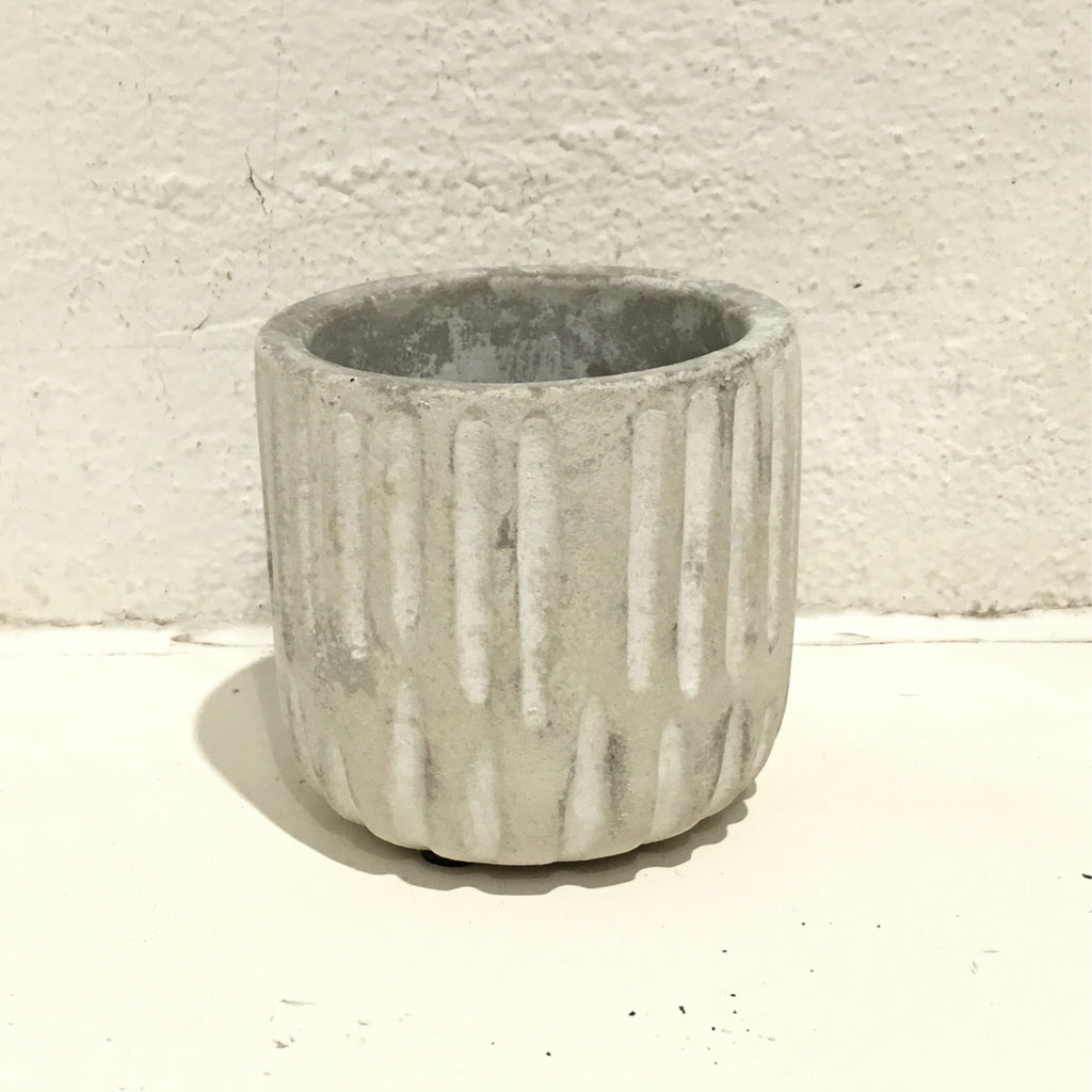 Linear Textured Cylinder Pot