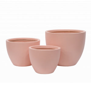 ‘ZEN’ - Lightweight / Fibrestone Pot - BLUSH