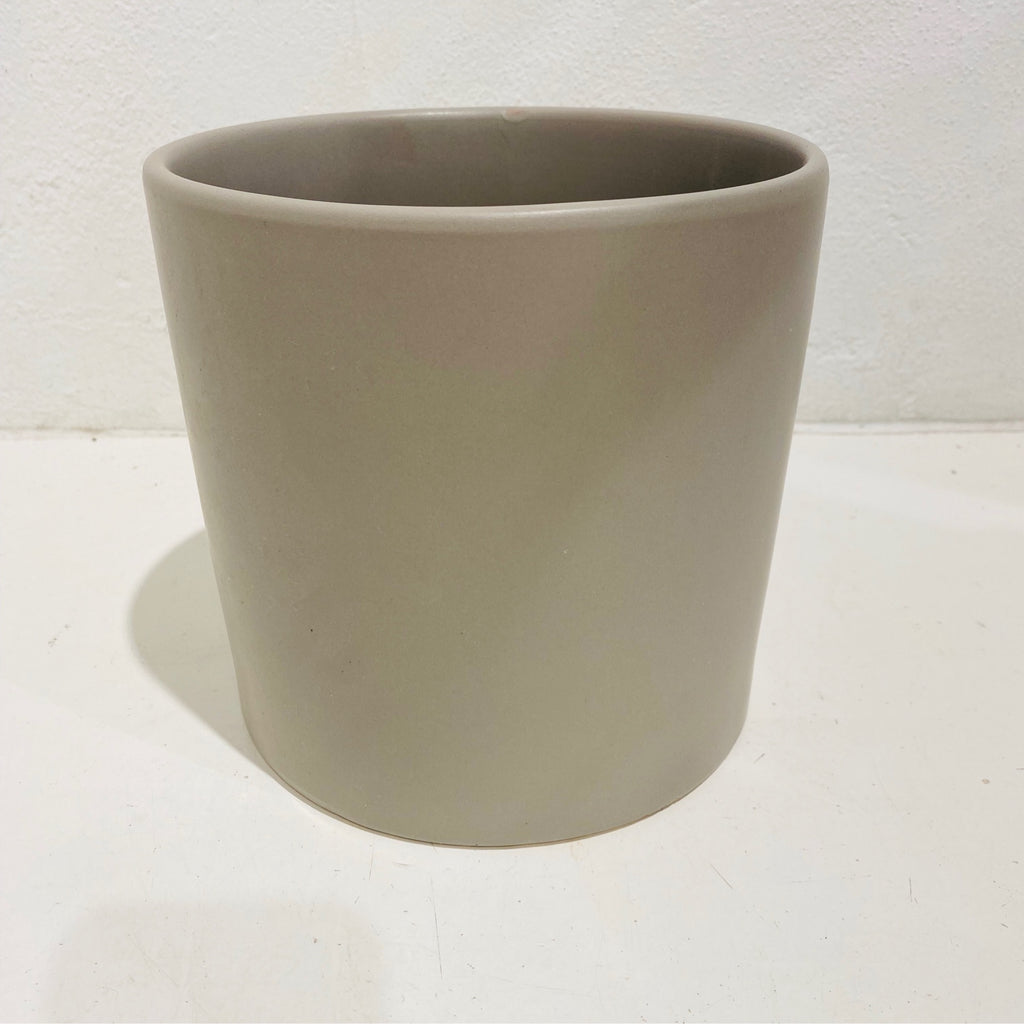 Cylinder Pot ‘Matte Light Grey’