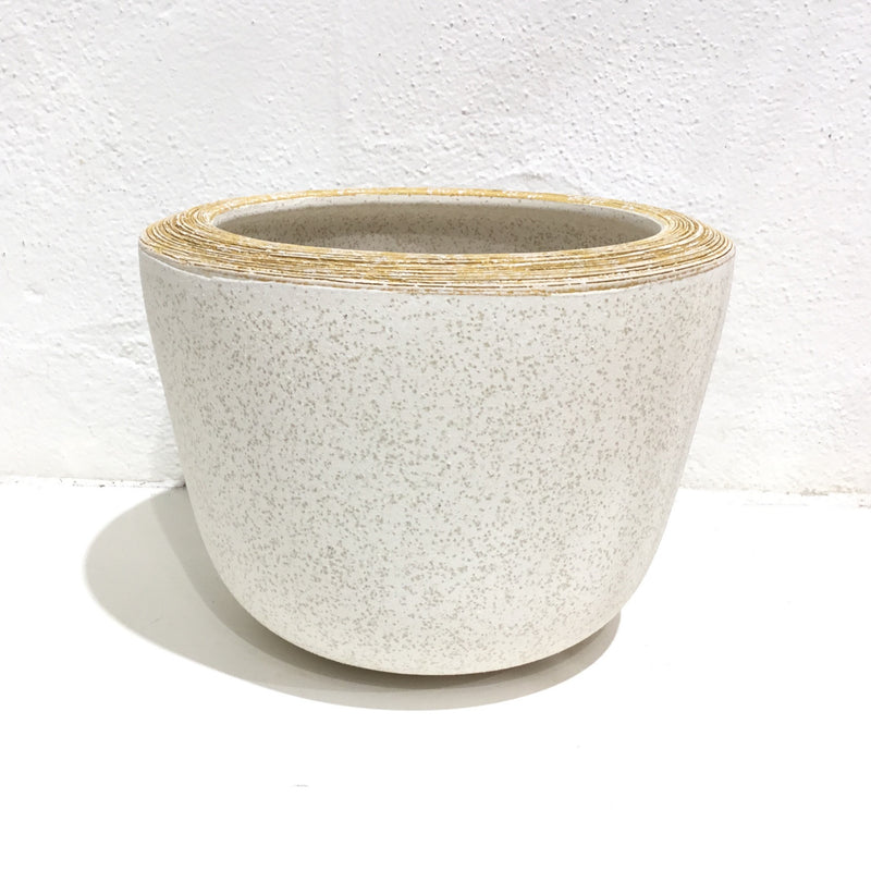 Jenna planter - mustard and sand