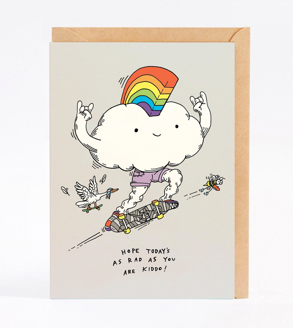 Wally Gift Card - “Hope Today’s as Rad as you are Kiddo”