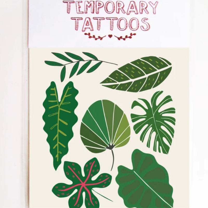 Missy Minzy Temporary Tattoos - tropical leaves