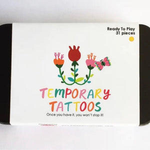 Missy Minzy temporary tattoo set - flower garden