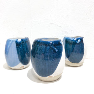 Daisy Cooper Handmade Ceramics - Bud Vase #D - Blue skies