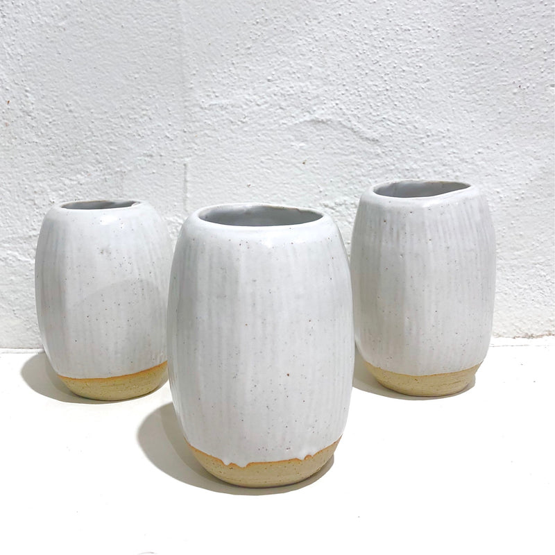 Daisy Cooper Handmade Ceramics - Bud Vase #A - White