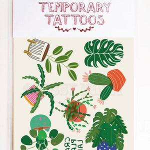 Missy Minzy Temporary Tattoos - crazy plant lady