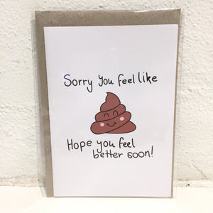 Rosy Thoughts - Gift Card - Sorry you Feel Like Shit