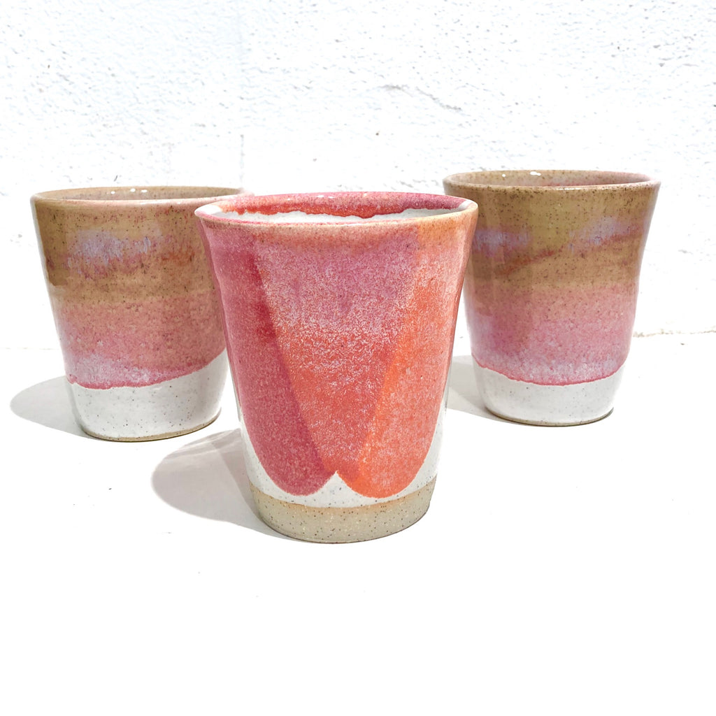 Daisy Cooper Handmade Ceramics - Tumbler / Cups #C - Autumn Red