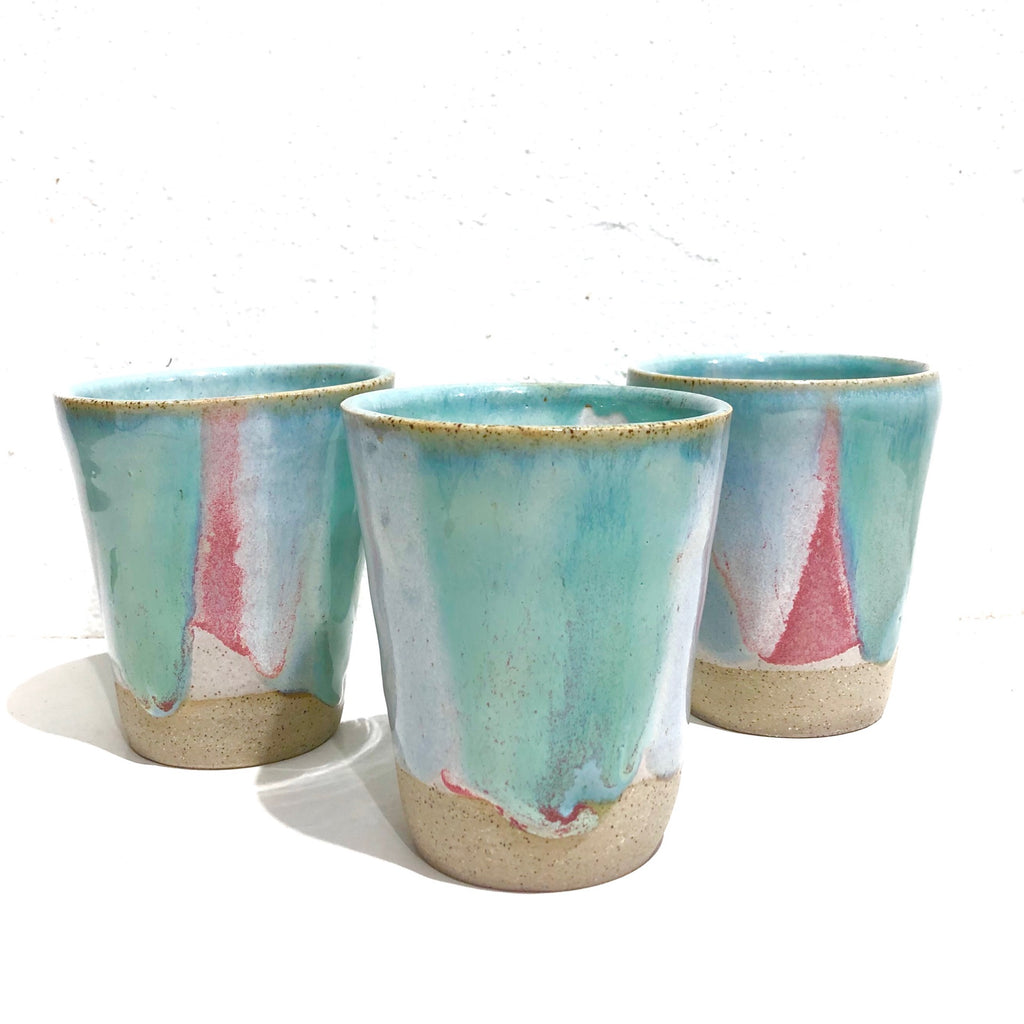 Daisy Cooper Handmade Ceramics - Tumbler / Cups #G - Rainbow