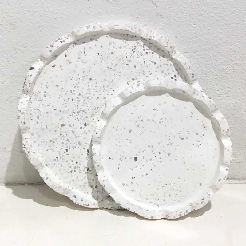 Clover saucer - WHITE