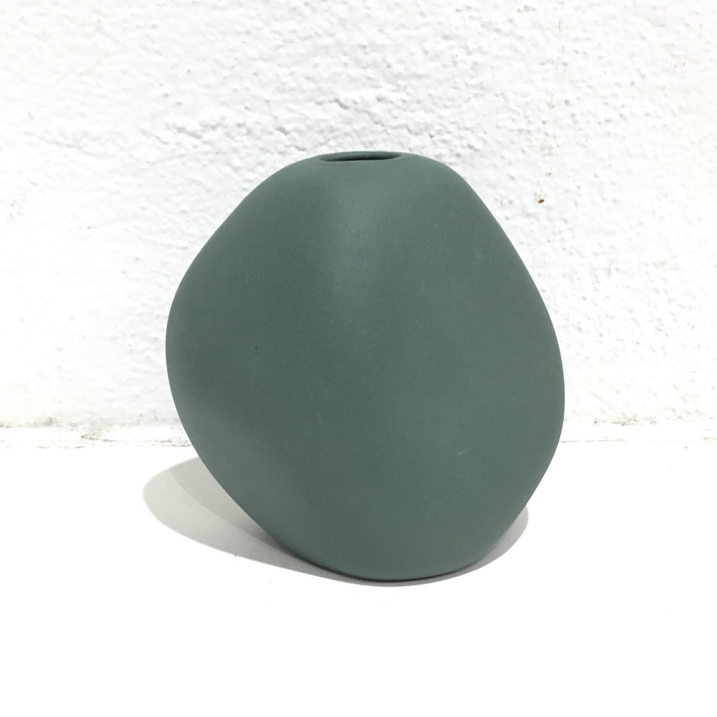 NED Collections - Pebble Harmie Vase - Forest Green