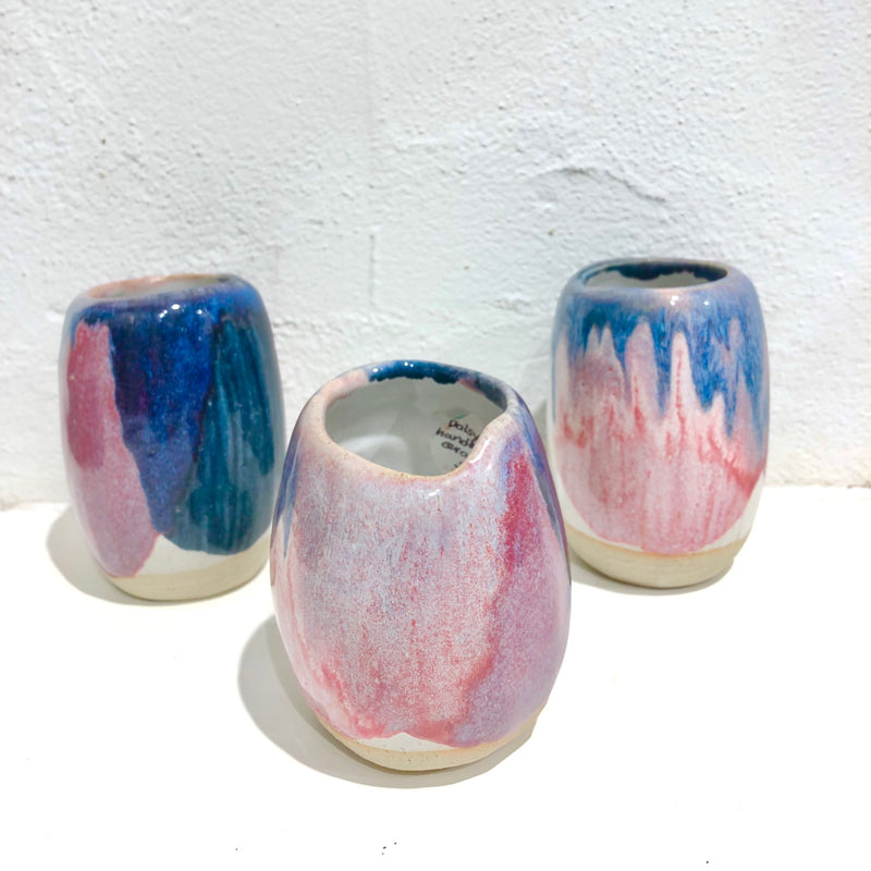 Daisy Cooper Handmade Ceramics - Bud Vase #E - Winter Blossom