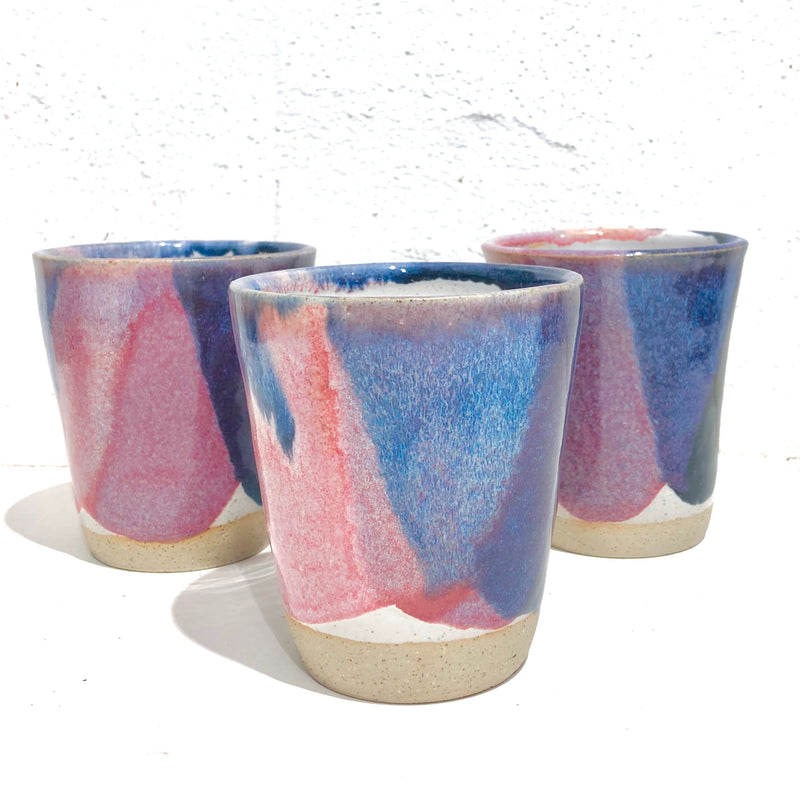 Daisy Cooper Handmade Ceramics - Tumbler / Cups #E - Winter Blossom