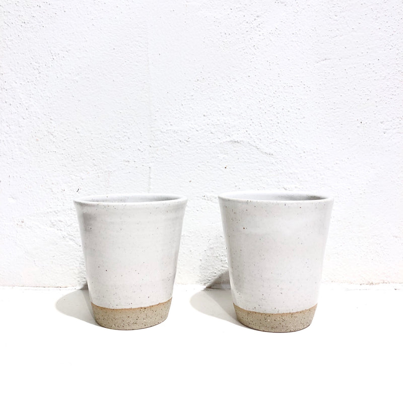 Daisy Cooper Handmade Ceramics - Tumbler / Cups #A - White