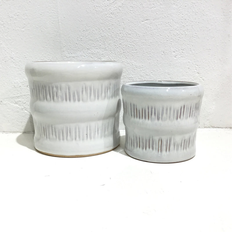 Hieratic ceramic pot