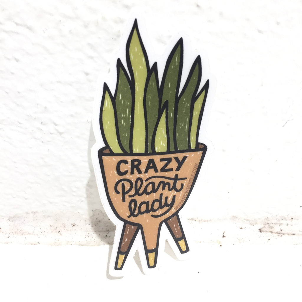 Wit & whistle - Sticker - Crazy Plant Lady